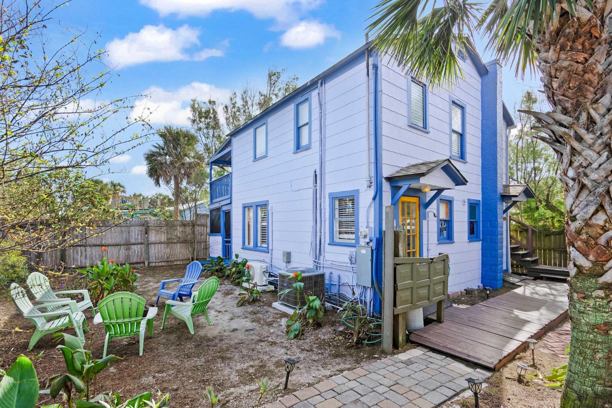 Marvelous Mermaid Bungalow, Dog-Friendly Upstairs Apt In Prime Vilano Beach St. Augustine Zewnętrze zdjęcie
